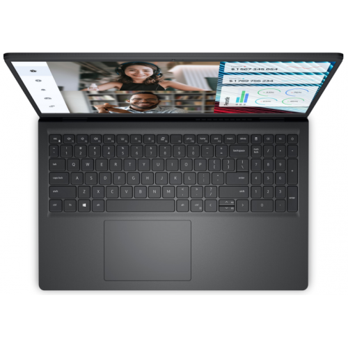 Laptop Dell Vostro 3520, Intel Core i7-1255U, 15.6inch, RAM 16GB, SSD 512GB, Intel Iris Xe Graphics, Linux, Carbon Black