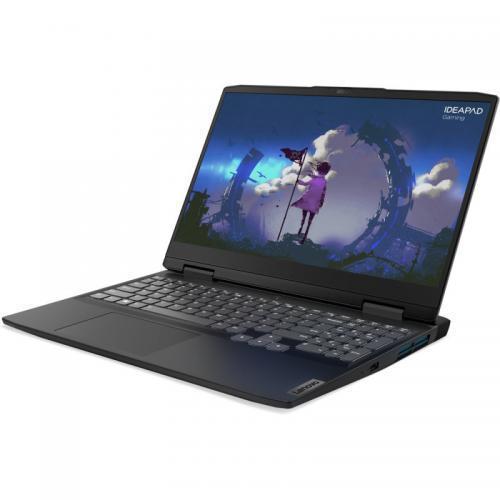 Laptop Lenovo IdeaPad Gaming 3 15IAH7, Intel  Core i5-12450H, 15.6inch, RAM 8GB, SSD 512GB, nVidia GeForce RTX 3050 4GB, No OS, Onyx Grey