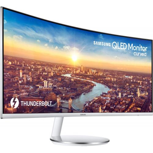 Monitor QLED Samsung CJ791 LC34J791WTPXEN, 34inch, 3440x1440, 4ms GTG, Black