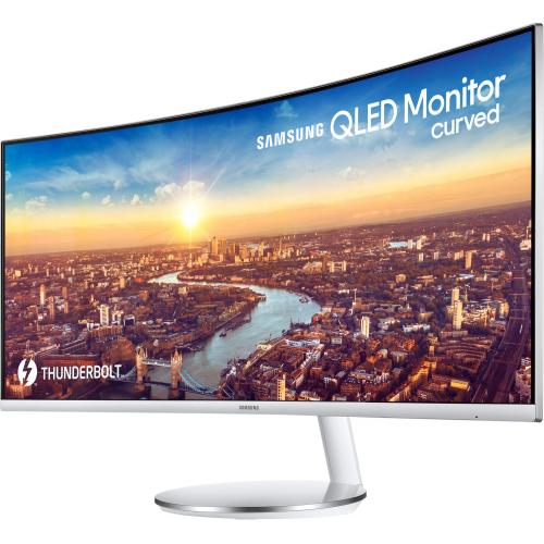 Monitor QLED Samsung CJ791 LC34J791WTPXEN, 34inch, 3440x1440, 4ms GTG, Black