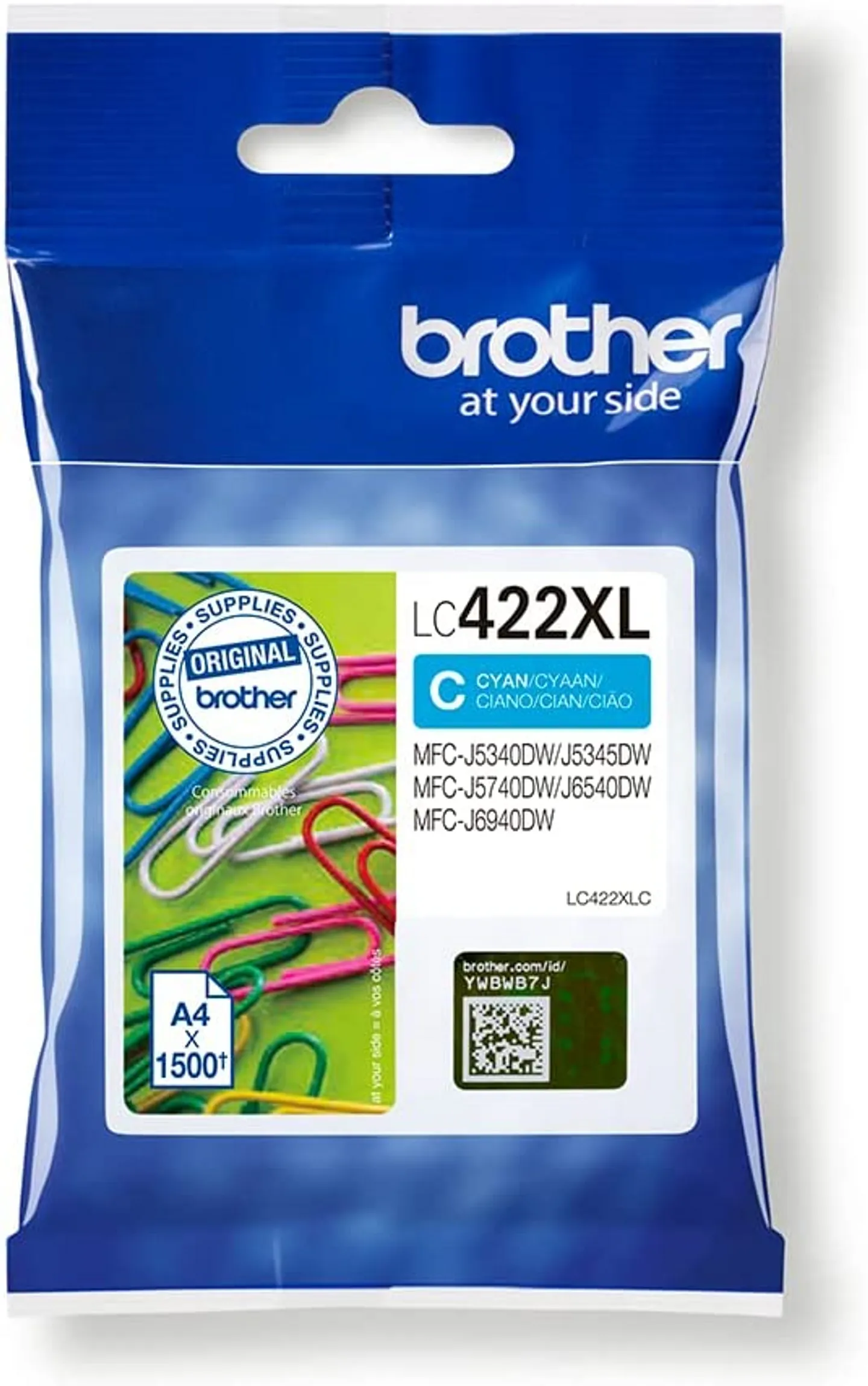 Cartus Cerneala Brother Cyan  LC422XLC 