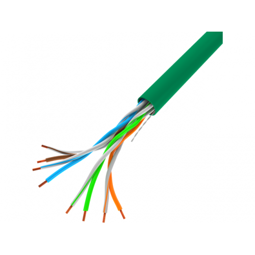 Cablu de retea Lanberg LCU5-10CC-0305-G, 305m, Green