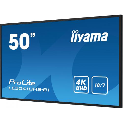 Business TV Iiyama Seria ProLite LE5041UHS-B1, 50inch, 3840x2160pixeli, Black