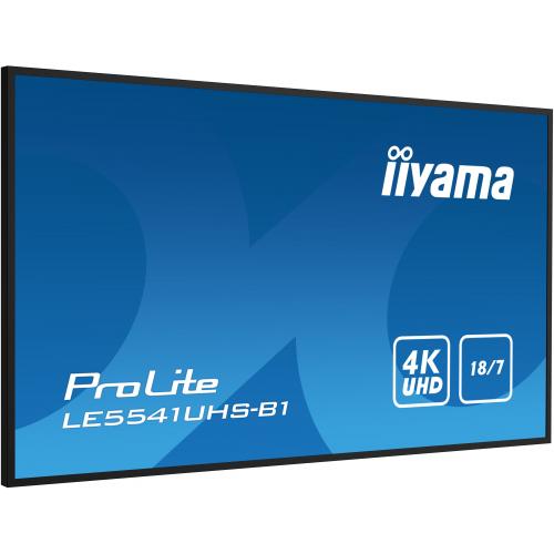 Business TV Iiyama Seria ProLite LE5541UHS-B1, 55inch, 3840x2160pixeli, Black
