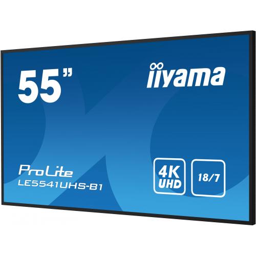 Business TV Iiyama Seria ProLite LE5541UHS-B1, 55inch, 3840x2160pixeli, Black