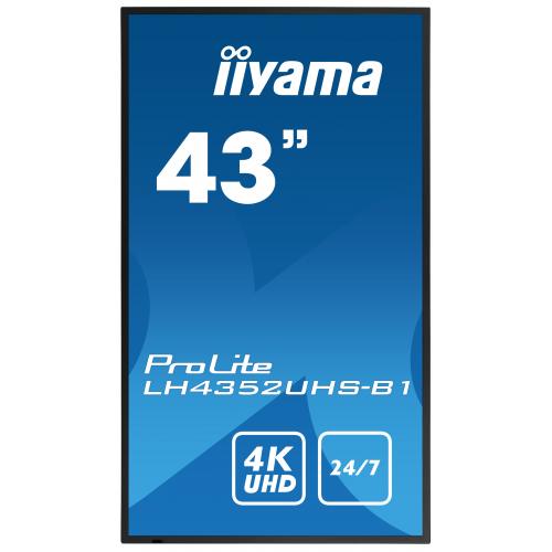 Business TV Iiyama Seria ProLite LH4352UHS-B1, 43inch, 3840x2160pixeli, Black