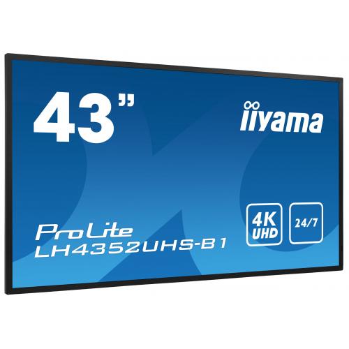 Business TV Iiyama Seria ProLite LH4352UHS-B1, 43inch, 3840x2160pixeli, Black