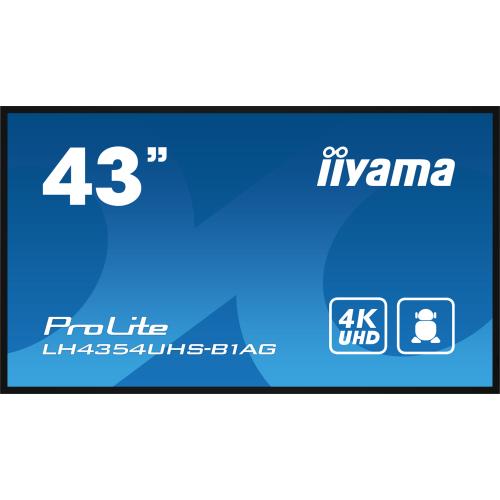 Business Display Iiyama Seria ProLite LH4354UHS-B1AG, 43inch, 3840x2160pixeli, Black