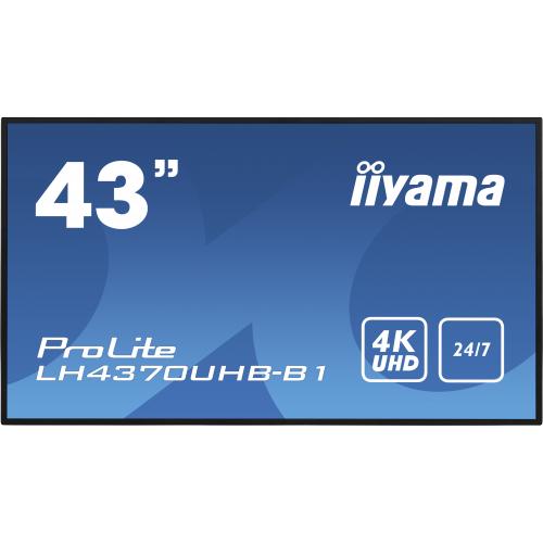 Business Display Iiyama Seria ProLite LH4370UHB-B1, 43inch, 3840x2160pixeli, Black