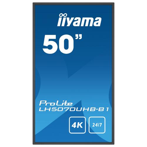 Business TV Iiyama Seria ProLite LH5070UHB-B1, 50inch, 3840x2160pixeli, Black