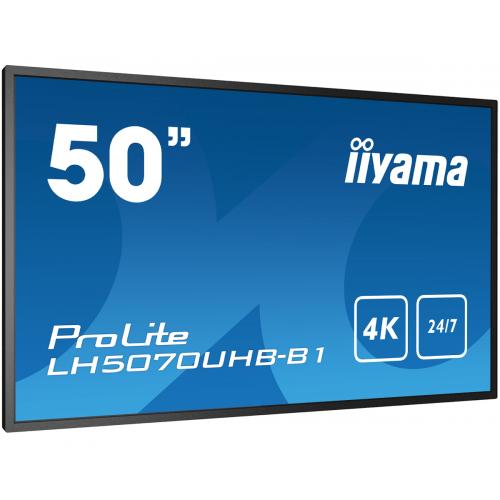 Business TV Iiyama Seria ProLite LH5070UHB-B1, 50inch, 3840x2160pixeli, Black