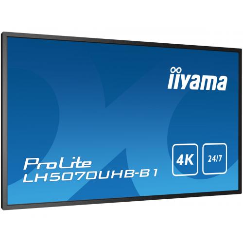 Business TV Iiyama Seria ProLite LH5070UHB-B1, 50inch, 3840x2160pixeli, Black