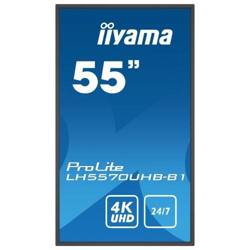 Business TV Iiyama Seria ProLite LH570UHB-B1, 55inch, 3840x2160pixeli, Black