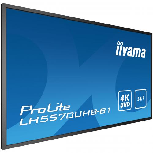 Business TV Iiyama Seria ProLite LH570UHB-B1, 55inch, 3840x2160pixeli, Black