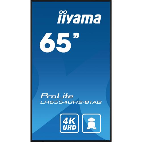 Business TV Iiyama Seria ProLite LH6554UHS-B1AG, 65inch, 3840x2160pixeli, Black