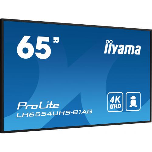 Business TV Iiyama Seria ProLite LH6554UHS-B1AG, 65inch, 3840x2160pixeli, Black