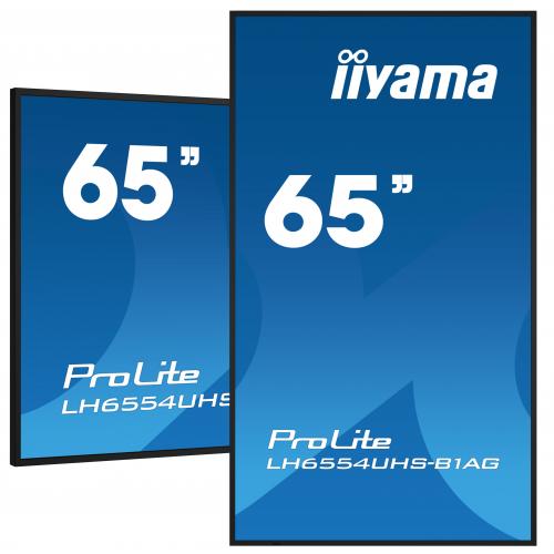 Business TV Iiyama Seria ProLite LH6554UHS-B1AG, 65inch, 3840x2160pixeli, Black