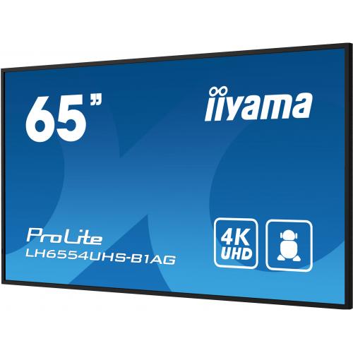 Business TV Iiyama Seria ProLite LH6554UHS-B1AG, 65inch, 3840x2160pixeli, Black