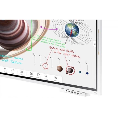 Display interactiv Samsung Flip Pro WMB LH65WMBWBGC, 65inch, 3840x2160pixeli, Tizen 6.5, Light Gray