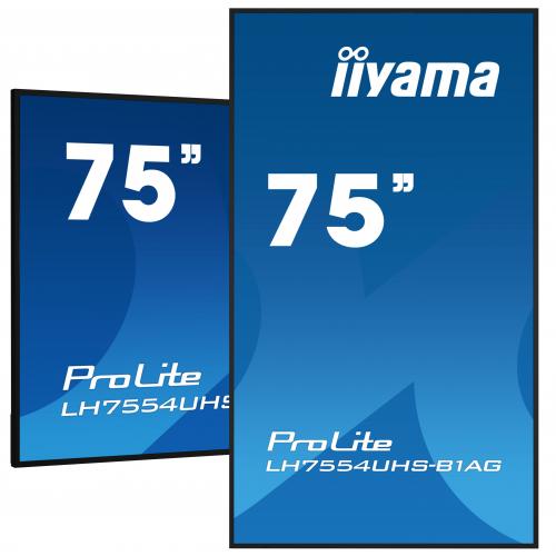 Business TV Iiyama Seria ProLite LH7554UHS-B1AG, 75inch, 3840x2160pixeli, Black