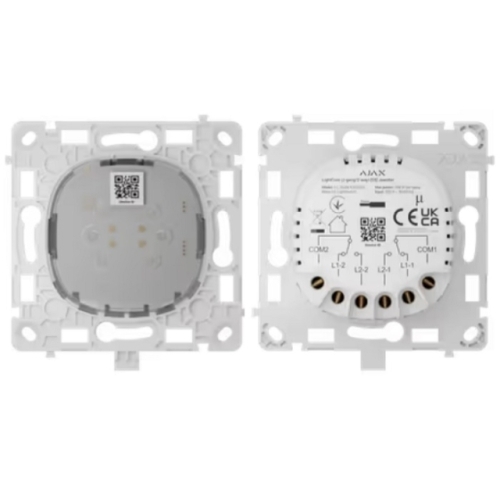 Releu intrerupator Ajax LightCore 2-gang/2-way, White
