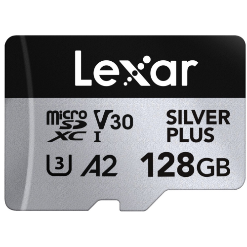 Memory Card microSDXC Lexar Professional Silver Plus  128GB, UHS-I U3, V30, A2 + Adaptor SD