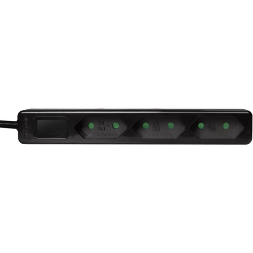 Prelungitor Logilink LPS229B, 3 x CEE 7/17, 1.5 m, Black