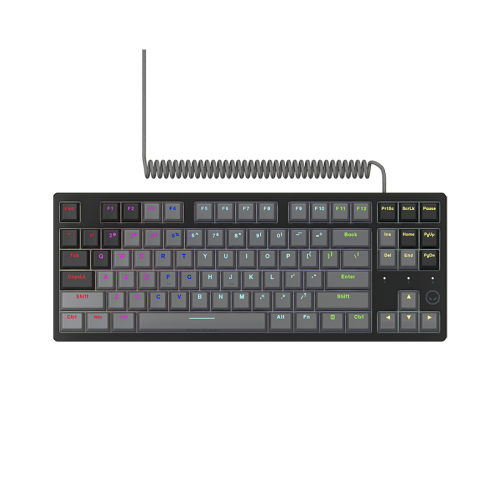 Tastatura LORGAR Azar 514TKL, RGB LED, USB, Black-Grey