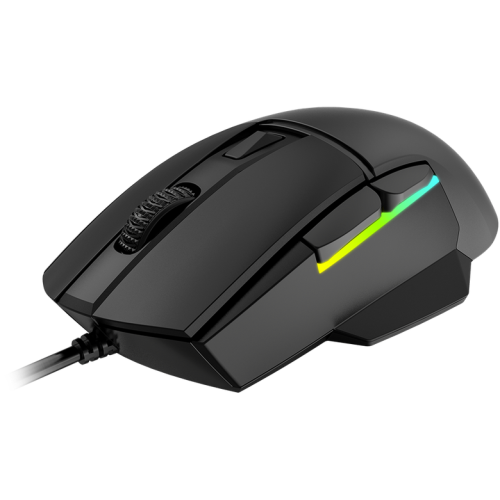 Mouse Optic LORGAR Jetter 357, RGB LED, USB-A, Black