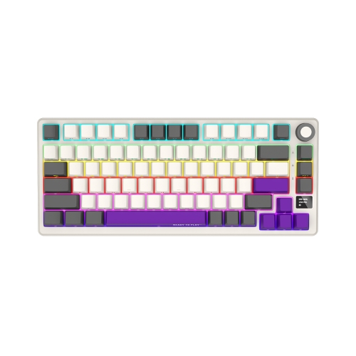 Tastatura LORGAR KBP7075W, RGB LED, USB/USB Wireless/Bluetooth, Beige
