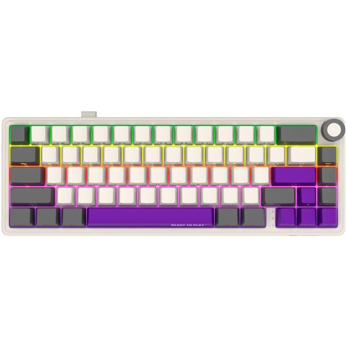 Tastatura LORGAR KBP70MW, RGB LED, USB Wireless/Bluetooth, Multicolor