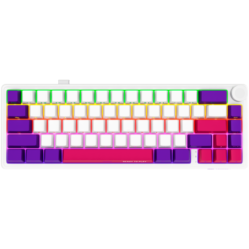 Tastatura LORGAR KBP70MW, RGB LED, USB Wireless/Bluetooth, Multicolor