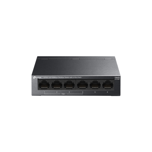 Switch TP-Link LS106P, 4 porturi, PoE+