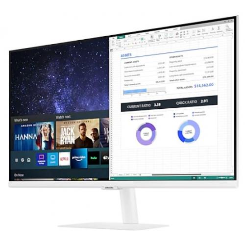 Monitor LED Samsung Smart LS27AM501NUXEN, 27inch, 1920x1080, 8ms GTG, White