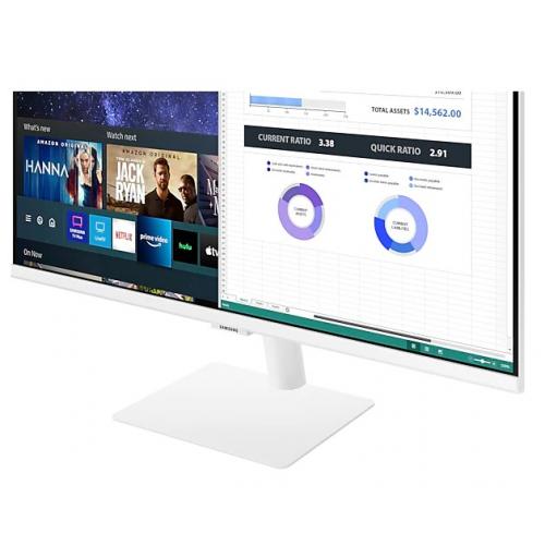 Monitor LED Samsung Smart LS27AM501NUXEN, 27inch, 1920x1080, 8ms GTG, White