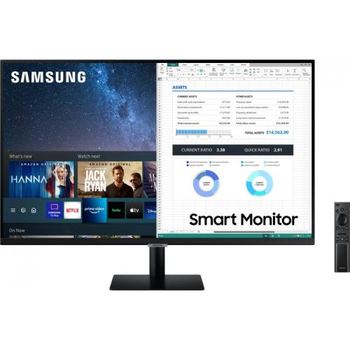 Monitor LED Samsung LS32AM700PRXEN Smart, 32inch, 3840x2160, 8ms, Black