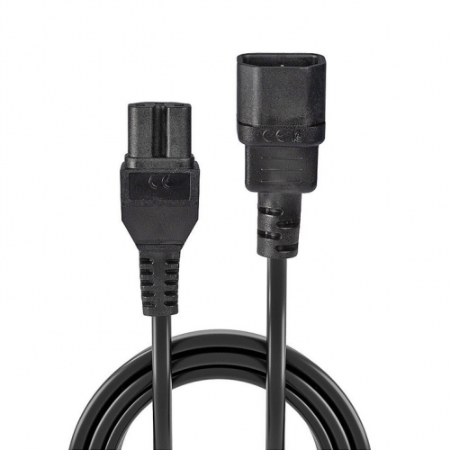 Cablu alimentare Lindy 30314, C14 - C15, 2m, Black