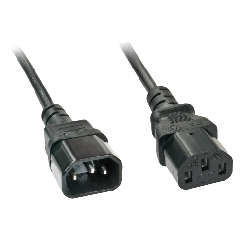 Cablu de alimentare Lindy 30332, C14 - C13, 3m, Black