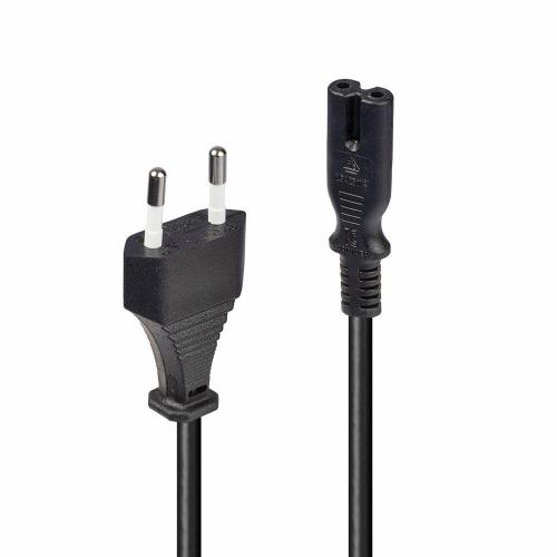 Cablu alimentare Lindy Euro C8 - IEC C7, 5m, negru  Description  Connector A: Euro Mains Plug Connector B: IEC C7 Cable type: H03-VV-H2F 2 x 0.75mm² Colour: Black  https://www.lindy-international.com/Mains-Cable-with-Euro-Connector- 5m.htm?websale8=ld0101