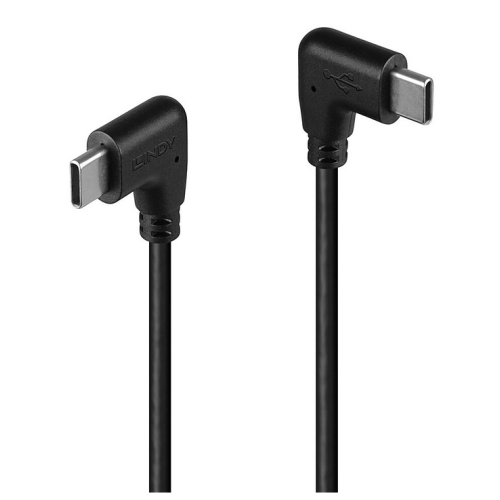 Cablu de date Lindy 32009, USB-C male - USB-C male, 1m, Black
