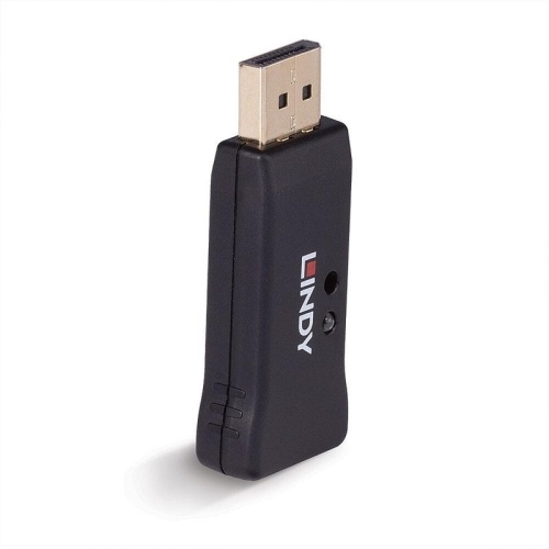 Adaptor Lindy emulator LY-32118, DisplayPort male - DisplayPort female, Black