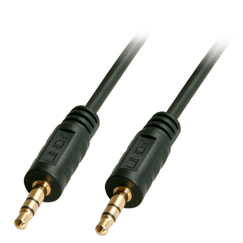 Cablu Lindy 35642, 3.5mm jack - 3.5mm jack, 2m, Black