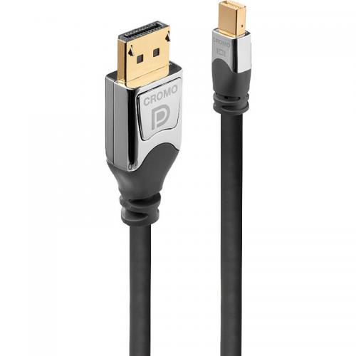 Cablu Lindy LY-36314, Mini DisplayPort to DisplayPort, 5m, Cromo