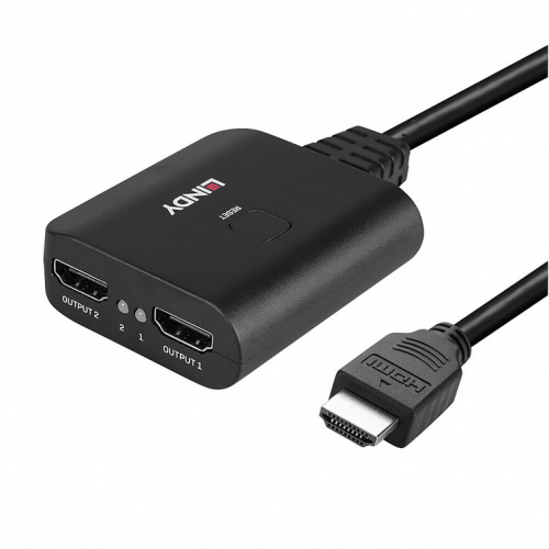 Adaptor Lindy 38356, 2x HDMI female - HDMI male, Black