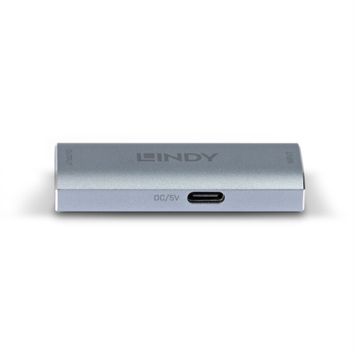 Adaptor Repetear Lindy 38421, DisplayPort female - DisplayPort female, Gray