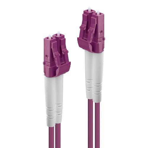 Cablu Fibra Optica Lindy LC/LC OM4, 2 x LC Male to 2 x LC Male, 5m