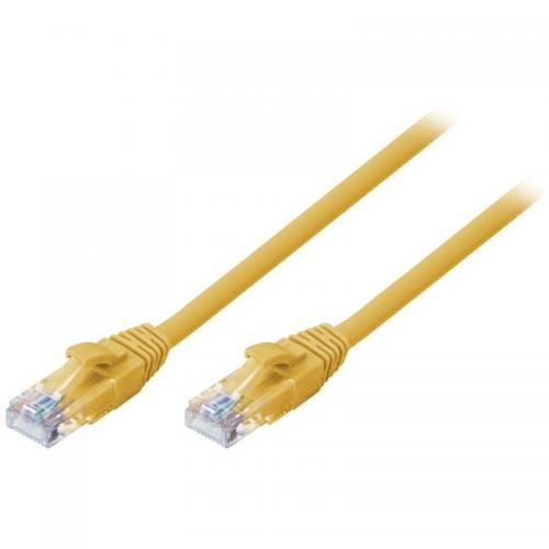Cablu retea Lindy LY-48062, 1m Cat.6 U/UTP, Yellow