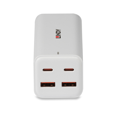Incarcator Lindy 73441, 2 x USB-C, 2 x USB-A, White