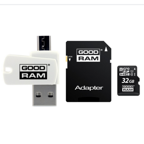 Memory Card MicroSDXC Goodram M1A4 AiO 32GB, Class 10, UHS-I U1 + Adapter