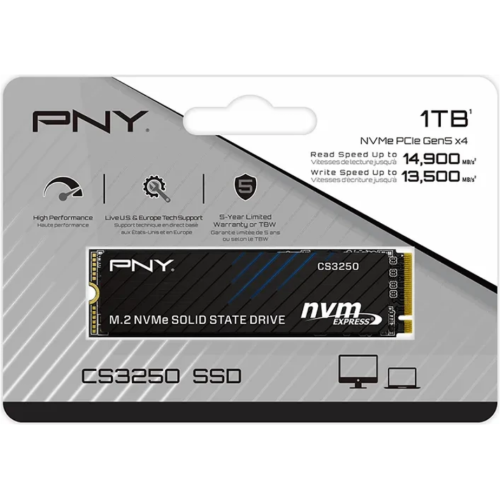 SSD PNY CS3250, 21TB, PCI Express 5.0 x4, M.2 2280